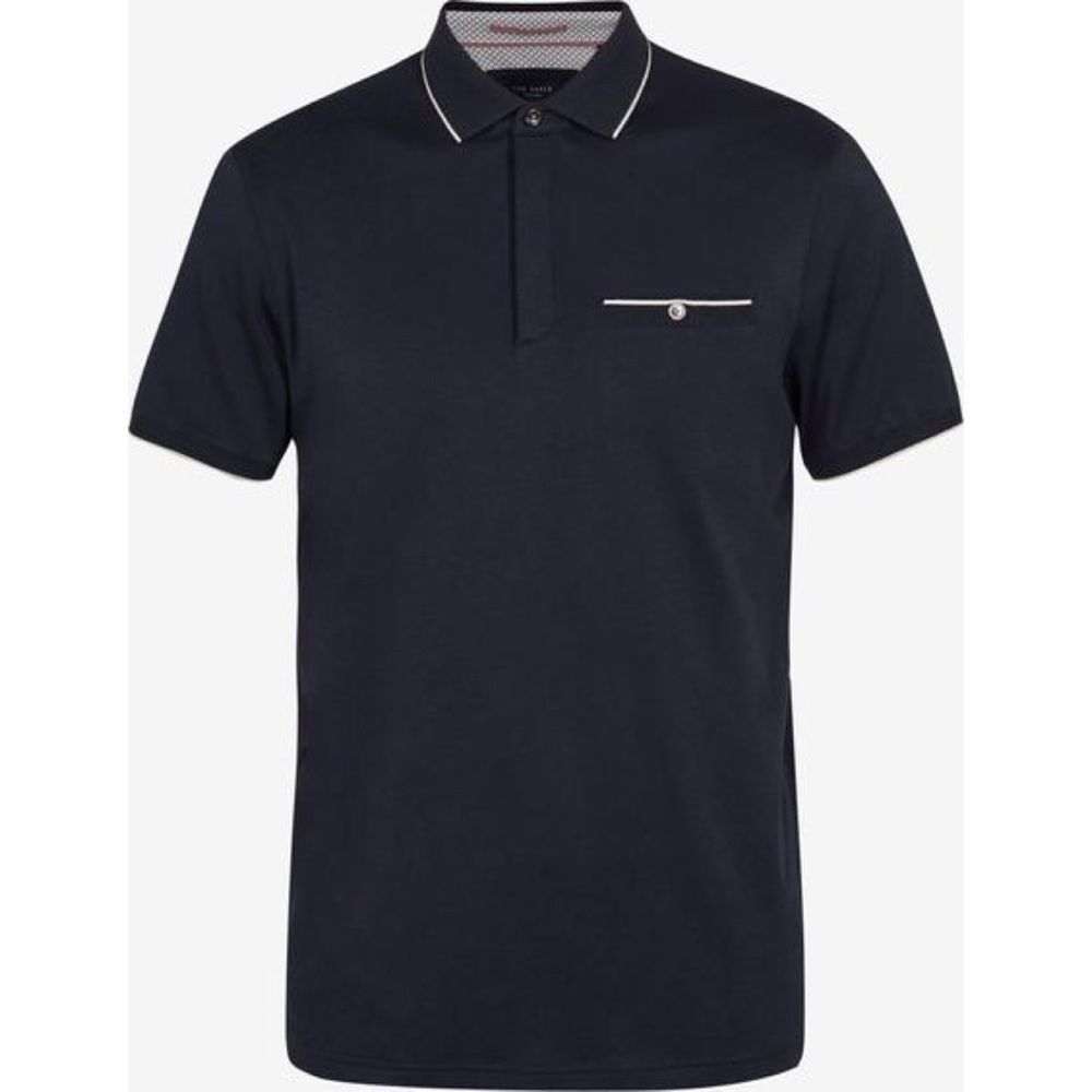 Ted Baker London Derry Flat Knit Polo Shirt Size 6 - Picture 6 of 6
